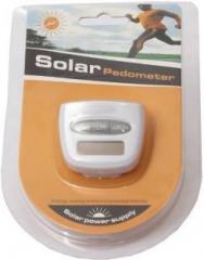 Edust Multi function Distance Calories Counter Solar Power LCD Running Step Pedometer