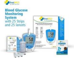 Firstmed BG 208 Glucometer with 25 strips and 25 lancets Glucometer