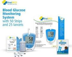 Firstmed BG 208 Glucometer With 50 strips And 50 Lancets Glucometer
