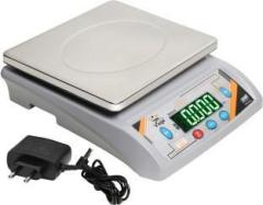 Gvc 30Kg Counter Rechargeable Weight Machine with Stainless Steel Top for Shop, Home Weighing Scale