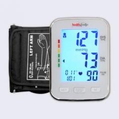 Healthgenie BPM04BL Digital Upper Arm Blood Pressure Monitor Fully Automatic | Irregular Heartbeat Detector | Batteries Included | 2 Year Warranty Bp Monitor