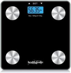 Healthgenie Digital Body Composition Monitor Weighing Scale, Strong & Best Glass Build Electronic Bathroom Scales & Weight Machine to Monitor BMI, Segmental Body Fat & Skeletal Muscle Weighing Scale