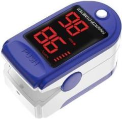 Healthgenie HGPOXM 101 Finger Tip Pulse Oximeter Measuring SpO2 and Pulse Rate, Oxygen Saturation Monitor, Oxygen Monitor, LED Display Portable Oximeter with Battery, Blue, Pack of 1 Pulse Oximeter