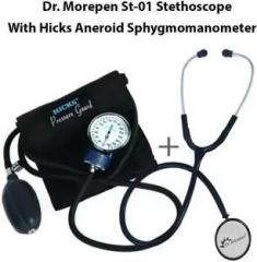 Hicks Pressure Guard Aneroid Sphygmomanometer with Dr. Morepen Stethoscope Bp Monitor