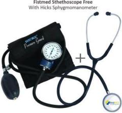 Hicks Pressure Guard Aneroid Sphygmomanometer with free Firstmed Stethoscope Bp Monitor