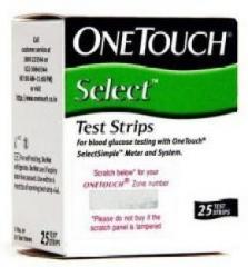 Johnson & Johnson One Touch Select 25 Test Strips Glucometer