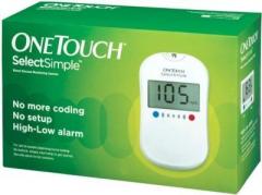 Johnson & Johnson One Touch Select Simple Glucose Monitor With 100 Strips Glucometer