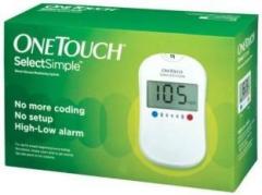 Johnson & Johnson With 25 Strips + 100 Lancets + 100 Swabs One Touch Select Glucometer