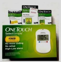 Johnson & Johnson With 70 Strips One Touch Select Glucometer