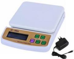 Khargadham Digital 10kg x 1g Kitchen Scale Balance Multi purpose weight measuring machine with Adapter Weighing Scale