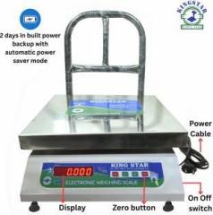 King Star Banch Scale F&B Red Display Capacity 50Kg Acc.5g Minimum 100g Pan Size 36CMX36CM Weighing Scale