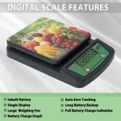Kurmi 10kg Single Display Quality Weight Machine For Shop 4VReChargeable Battery Weighing Scale