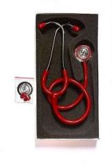 Life Strong EXCELLENT 3RD STETHOSCOPE RED Acoustic Stethoscope