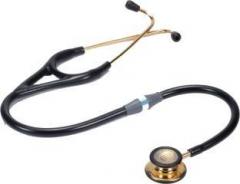 Lifeline L2 GOLD STH017 Stainless Steel Chest Piece with Bright Gold Finish Dual Diaphragm adult/Paediatric Acoustic Stethoscope