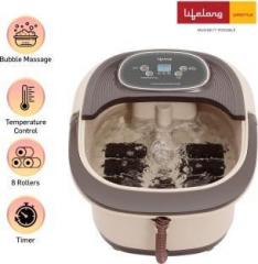 Lifelong LLM216 Water Heating Foot Spa And Massager Machine for Pain Relief, Foot Care with Electric Pedicure Tub and Pedicure Massager