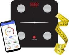 Lifetrons Slinky Lite Digital Weighing Scale and Fat Analyser with Measuring Tape Body Fat Analyzer