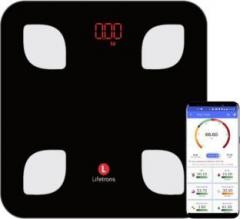 Lifetrons Slinky Smart Body Composition Digital Weighing Scale and Fat Analyzer to Monitor Weight Loss / BMI / Muscle Mass /Protein Android & iPhone support with 1 Year Warranty Body Fat Analyzer