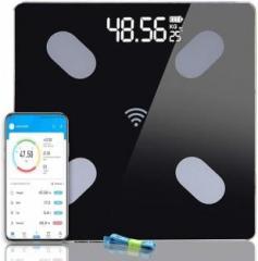 Loyzo Smart Bluetooth Body Weighing Scale | Digital Fitness Weight Machine with Mobile App, BMI and Fat Analysis with 13 compositions Body Fat Analyzer