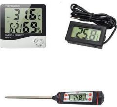 Mcp HTC 1, TPM 10, TP 101 Ultimate Digital Room, Fridge, Food Thermometer Combo Pack Temperature Control Thermometer