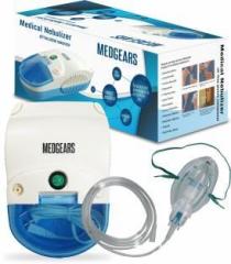 Medgears Nebulizer with Mouth Piece, Child and Adult Masks White Nebulizer