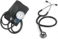 Medica Imported Aneroid Sphygmomanometer With Dual Head Stethoscope Bp Monitor