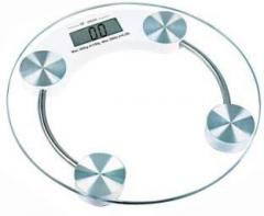 Mezire Round Thick Tempered Glass Electronic Digital Personal Bathroom Health Body Weight Weighing Scale Weighing Scale