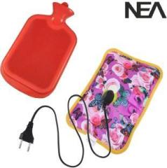 Nea Electric+Non Electric Hot Water Bag/Heat Pad Combo for Pain Relief Rubber 2 L Hot Water Bag