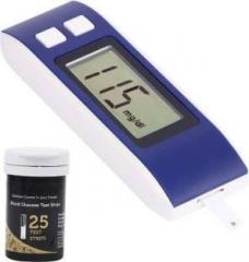 Nomed Blue Digital Glucose Blood Sugar testing Monitor Machine with 25 Strips Glucometer