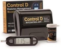 Nomed Control D Automatic Glucose Blood Sugar Testing Machine with 25 Strips Glucometer