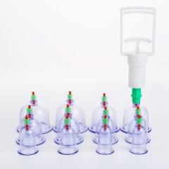 Nwly 12 CUP 12 pcs Cupping Set with Pump, Hijama Cupping Therapy Set Acupoint Massage Kit Massager