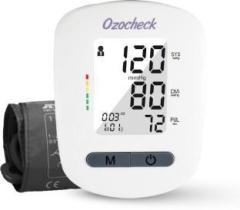 Ozocheck Fully Automatic Digital Blood Pressure and Pulse Rate Monitor For Accurate Results along with batteries BP LS Bp Monitor