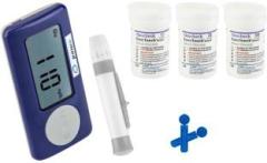 Ozocheck GLUCOMETER | Carrying case + 85 test Strips + lancing device + Lancet | Instant Results Glucometer