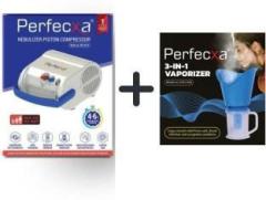 Perfecxa VHS 0210 Compresor Nebulizer Complete Kit with Child and Adult Masks / 3 in 1 Vaporizer Nebulizer