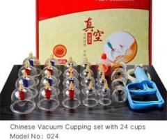 Prime Health Cupping Therapy Equipment, 24pcs ABS U Shape Cups Chinese Vacuum Cupping Set Massage Therapy Suction Acupuncture with Extension Tube Massager