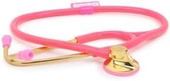 Rcsp Cardiology stethoscope for doctors and medical students Single Head Brass Gold color PINK Acoustic Stethoscope