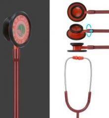 Rcsp stethoscope for kids playing toys doctor ala plastic body clear sound red Acoustic Stethoscope
