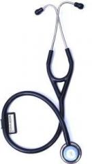 Rcsp Super Deluxe III Black Cardiology Dual Head Acoustic Stethoscope