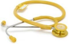 Rcsp tethoscope for doctors medical staff, Nurses and Medical student Professional version III Cardiology Dual Head Acoustic for Pediatric and adult Cardio AL light weight yellow Acoustic Stethoscope
