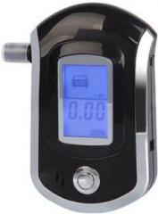 Real Instruments ALC AT6000 Alcohol Tester Detector Digital Portable LCD Display Breath Analyser Police Alcohol Breathalyzer with 5 Mothpiece Thermometer