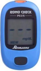 Romsons Romo Check Plus Blood Glucose Meter Glucometer