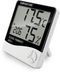 Sellerzone SZ 0047 clock Digital White Clock High accuracy LCD Digital Thermometer