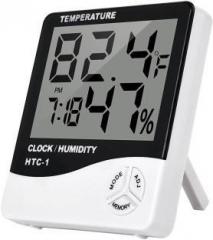 Sellrider Portable HTC Clock HTC Digital Hygrometer Humidity Meter with clock 1 Thermometer