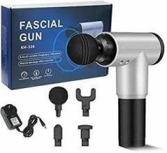 Sercui Latest Facial Gun N 50 Rechargeable KH 320 Handheld Muscle Massagers Fitness Vibration Body Care I Deep Muscle Massager Facial Massage Gun Physiotherapy Device Handheld Pain Relief Massager with 4 Massage Head Fascial Gun. Massager