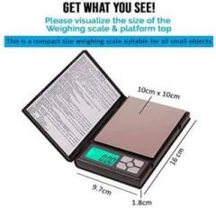 Sonalex Portable Notebook Weight Scale 600 Gram Capacity Precise Balance for Jewellery Weighing Scale