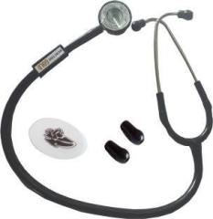 Ss Sargical Co MICRO TONE GOLD Acoustic Black Stethoscope for Doctors and Medical Students. Acoustic Stethoscope