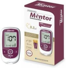 Standard Mentor Digital Blood Glucose Meter for self Diabetes testing monitor machine with complete medical device Kit Glucometer