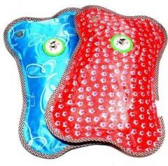Stealodeal 2pc Blue With Red Healthcare Electric Warm Heating Pad