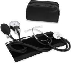 Swadesi By Mcp Aneroid sphygmomanometer and stethoscope Blood Pressure Machine and Stethoscope Universal Adult Size Cuff Arm Manual Emergency BP Monitor Kit with Carrying Case Bp Monitor