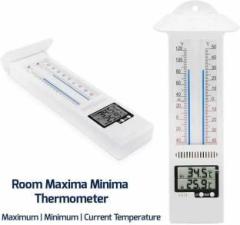Swadesi By Mcp Digital Max Min Greenhouse Thermometer Clasic Design Max Min Thermometer for Use The Garden Greenhouse, Home Easily Wall Mounted Room Temperature Monitor Indoor Thermometer
