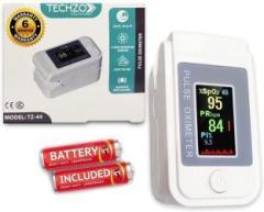 Techzo Spo2 Pulse Oximeter Oxygen Meter Fingertip To Check Oxygen Level In Blood Oxygen Monitor Finger Pulse Oximeter